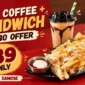 Cold Coffee Sandwich Combo Offer 85x85
